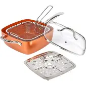 InnovaGoods 5 In 1 Coppans Multifunktions-bratpfanne Orange Orange One Size