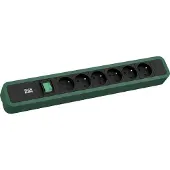 Bachmann Primo 2 6Xute 1Xschalter 2,0M Cee7/7 Ral6028
