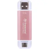 Transcend ESD310, 2 TB, USB Typ-A auf USB Typ-C, 3.2 Gen 2 (3.1 Gen 2), 10 Gbit/s, Passwortschutz, Pink