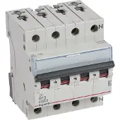Legrand 404139 TX3 Leitungsschutzschalter B-Charakteristik, 13A, 3-polig+N, 10kA, 400VAC, 4TE