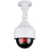 Grundig Dummy Überwachungskamera mit Blinkender LED - Realistisches Kameragehäus