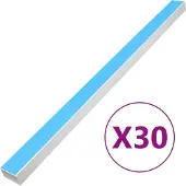 vidaXL Installationsrohre Selbstklebend 60x40 mm 30 m PVC