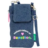 Safta Benetton Denim Mobile Geldbö rse