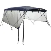 vidaXL 4-Bow Bimini-Top mit Mesh-Seitenteilen 243x(170-182)x137 cm