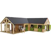 Kids Globe Pferdestall mit drei Boxen und Lagerung 1:24