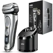 Braun Shaver 9467CC Operating time (max) 60 min, Wet & Dry, Silver
