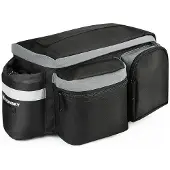 Wozinsky Fahrradträger Tasche Mit Schultergurt 6L Schwarz (Wbb3Bk)