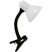 Ideus Leselampe mit Klemme, 40 W, weiß, TOLA E27, Klemme, Ideus 02853