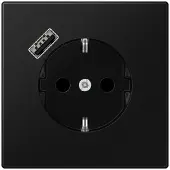 JUNG SCHUKO Steckdose mit USB Typ A LS1520-18ASWM