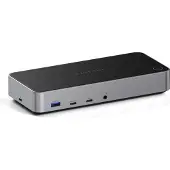 Satechi Triple 4K Display, Kabelgebunden, Dock, 1000 Mbit/s, Schwarz, Silber, 4K Ultra HD, 60 Hz