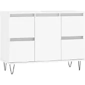 vidaXL Badschrank Weiß 80x33x60 cm Holzwerkstoff
