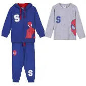Cerda Spiderman Cotton Brushed Spiderman Trainingsanzug 3 Stücke