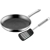WMF 1756289990, Schwarz, Edelstahl, Aluminium, Edelstahl, Stahl, Edelstahl, Keramik, Gas, Induktion, Profi Resist, Deutschland