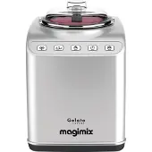 Magimix Gelato Expert, Kompressor Eismaschine, 2 l, 2 Becken, Edelstahl, 30 min, 1,5 m