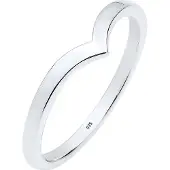 Elli Silberring "Ring V-Stacking Geo Trend Blogger 925 Sterling Silber" Gr. 54, silber, Fingerringe, Damen, 54, Silber 925 (Sterlingsilber), Silberring