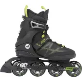 K2 Rollschuhe - F.I.T. 80 Pro - Schwarz/Grün - Inlineskates - - 44,5 - Rollschuhe