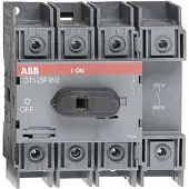 ABB OT125F4N2 Lasttrennschalter 4-polig 125 A, mit schwarzem Knebelgriff Trägerplatten- und DIN-Schienenmontage 1SCA105051R1001