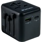 Verbatim UTA-02 Weltweiter Reiseadapter + USB-A & USB-C