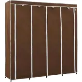 vidaXL Kleiderschrank mit 4 Fächern Braun 175 x 45 x 170 cm