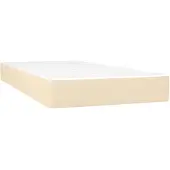 vidaXL Taschenfederkernmatratze Mittel Creme 90x190x20 cm Stoff