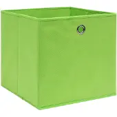 vidaXL Aufbewahrungsboxen 4 Stk. Vliesstoff 28x28x28 cm Grün