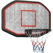vidaXL Basketballkorb Schwarz 109x71x3 cm Polyethylen