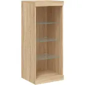 vidaXL Sideboard mit LED-Leuchten Sonoma-Eiche 41x37x100 cm