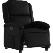 vidaXL Relaxsessel Elektrisch Schwarz Kunstleder