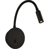 ACB ILUMINACIÓN LED-Wand-Leseleuchte Lyon, Flexarm, Schalter, schwarz