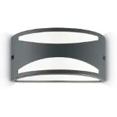 Ideal Lux Moderne Wandleuchte Rex-3 Aluminium-Kunststoff Materialien Anthrazit 1 Licht E27
