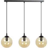 Emibig Hängeleuchte Cosmo Amber E14 L:70cm B:21,5cm H:100cm dimmbar