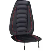 Dunlop Autositzbezug Universal - Schaumstofffüllung - Einfach anzubringen - Schwarz/Rot