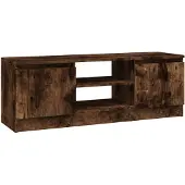 The Living Store TV-Schrank mit Tür Räuchereiche 102x30x36 cm