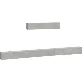 The Living Store 6-tlg. TV-Schrank-Set Betongrau Holzwerkstoff
