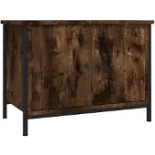 The Living Store TV-Schrank mit Türen Räuchereiche 60x35x45 cm Holzwerkstoff