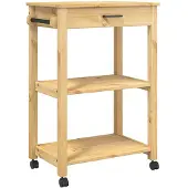 vidaXL Küchenwagen MONZA 60x40x88,5 cm Massivholz Kiefer