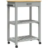 vidaXL Küchenwagen MONZA 60x40x88,5 cm Massivholz Kiefer
