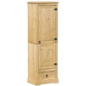 vidaXL Kleiderschrank Corona 55x38x170 cm Massivholz Kiefer