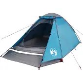 vidaXL Kuppel-Campingzelt 2 Personen Blau Wasserdicht