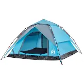 vidaXL Kuppel-Campingzelt 4 Personen Blau Quick Release