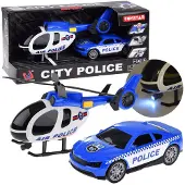 Jokomisiada Polizeiauto-Hubschrauber-Soundlicht-Set ZA4626