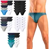 H.I.S. Slip H.I.S "Herren Minislip", Herren, Gr. 8 (XXL), 10 Stk., Jersey, weiß, Jersey, Obermaterial: 95% Baumwolle, 5% Elasthan, unifarben, körpernah, Unterhosen Slip, in Baumwoll-Mix