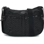 Kipling IZELLAH Mittelgroße Umhängetasche, Signature Emb (Schwarz)