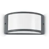 Ideal Lux Außenwandleuchte Rex 1, anthrazit, IP44, E27