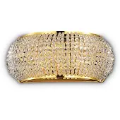 Ideal Lux Wandlampe Pasha, Breite 25 cm, goldfarben/klar