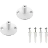 SLV 186301 WANDHALTER, für TENSEO Niedervolt-Seilsystem, kurz, weiß, 2 Stück