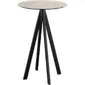 Veba Infinity Stehtisch Schwarz gestell + Moonstone HPL Ø70 cm