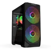 Krux Vortex, Tower, PC, Schwarz, ATX, micro ATX, Mini-ATX, Gaming, Multi