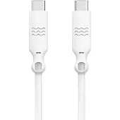 Just Green , USB-C auf USB-C Kabel 60W Power Delivery 2 m, Weiß