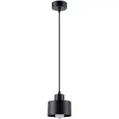 Sollux Hängeleuchte SAVAR 1 schwarz 1xE27 15W Stahl 120x12x12cm